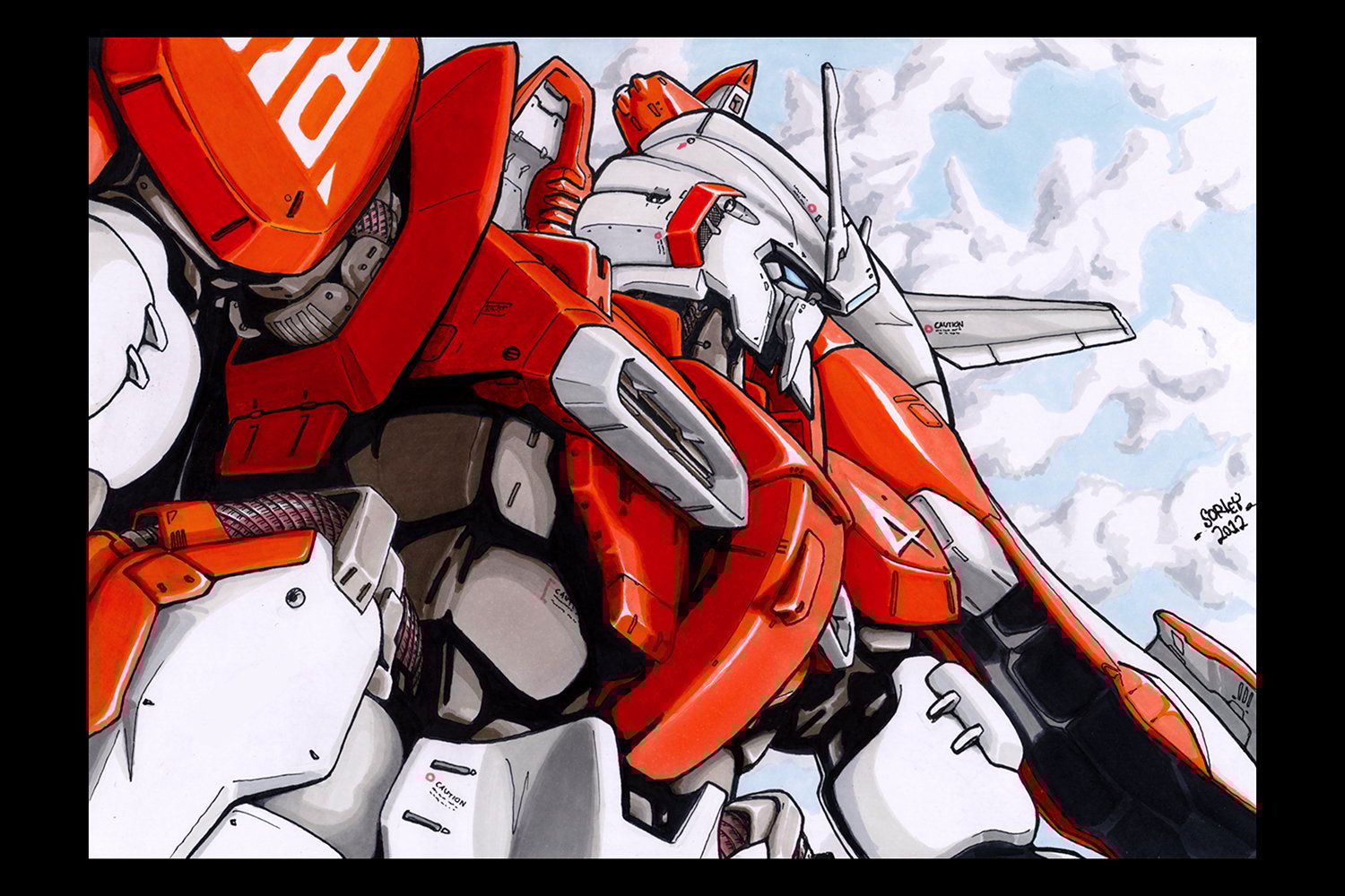 Gundam prints 5: Sentinel, Unicorn (4 designs) | Asplenia Studios